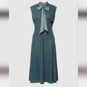 Beautiful Highland Sea Green Velvet Black Label Ralph Lauren Dress MSPR $195